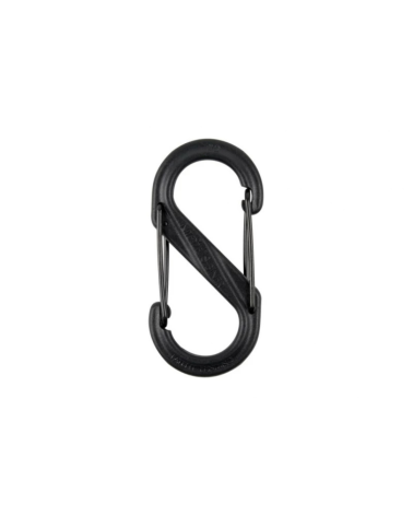 S-Biner Dual Carabiner Nite Ize noir — mousqueton double entrée en plastique renforcé avec verrous inox