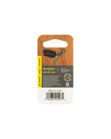S-Biner Dual Carabiner Nite Ize noir — mousqueton double entrée en plastique renforcé avec verrous inox