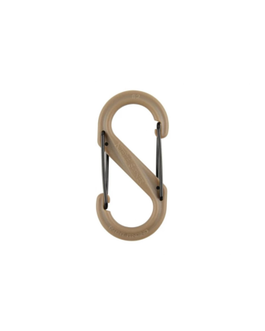 S-Biner n°2 Dual Carabiner coyote Nite Ize — mousqueton plastique double entrée avec verrous inox