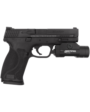 Lampe arme Nightstick TWM-850XLS 850 lumens, portée 245 m, ambidextre, strobe et étanchéité IPX7.