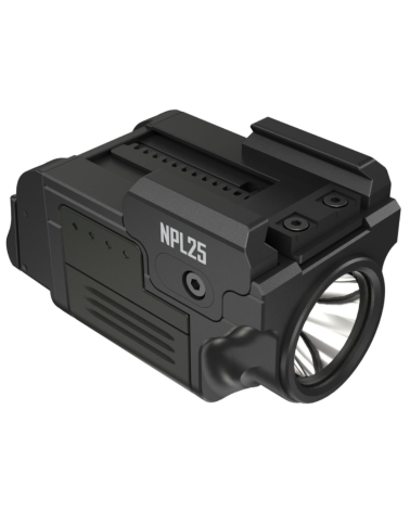 Lampe arme de poing Nitecore NPL25 900 lm compacte compatible Glock et Picatinny