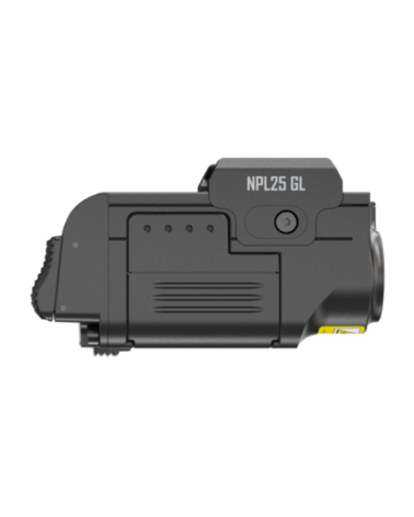 Lampe arme de poing Nitecore NPL25GL 900 lumens, laser vert 520 nm, compacte, rechargeable