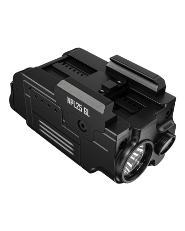 Lampe arme de poing Nitecore NPL25GL 900 lumens, laser vert 520 nm, compacte, rechargeable