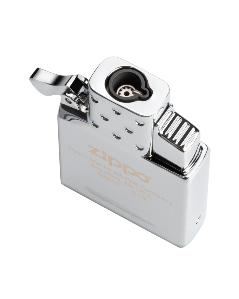 Insert Zippo tempête simple flamme bleue  rechargeable au butane, allumage piézo, compatible boîtiers Zippo standards