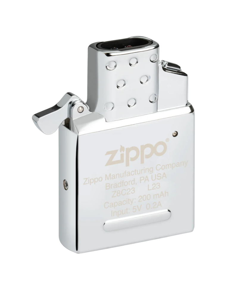 Insert Zippo rechargeable double arc flamme plasma sans vent, rechargeable USB-C, compatible boîtiers standards