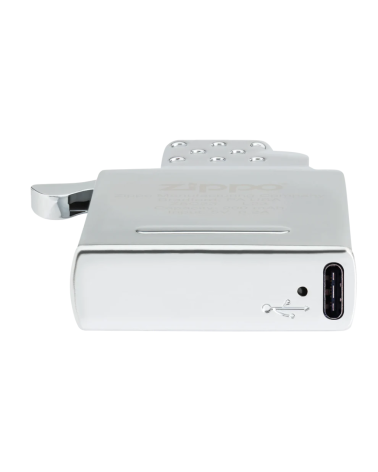 Insert Zippo rechargeable double arc flamme plasma sans vent, rechargeable USB-C, compatible boîtiers standards