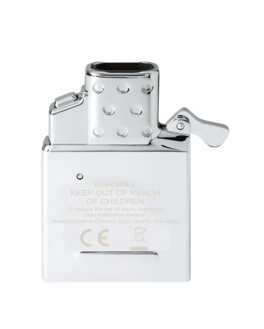 Insert Zippo rechargeable double arc flamme plasma sans vent, rechargeable USB-C, compatible boîtiers standards