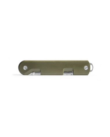 Couteau Bivouac Baroudeur kaki TB Outdoor — lame Liner Lock, ouvre-boites et tire-bouchons, outil polyvalent pour missions