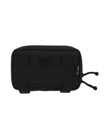 Pochette horizontale MOLLE noire Wyoming Opex — pochette tactique en Cordura 600D déperlant avec panneau Laser Cut