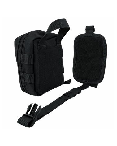 Trousse de Secours Multifonction MOLLE noire Opex — pochette médicale compacte et robuste en Cordura 600D