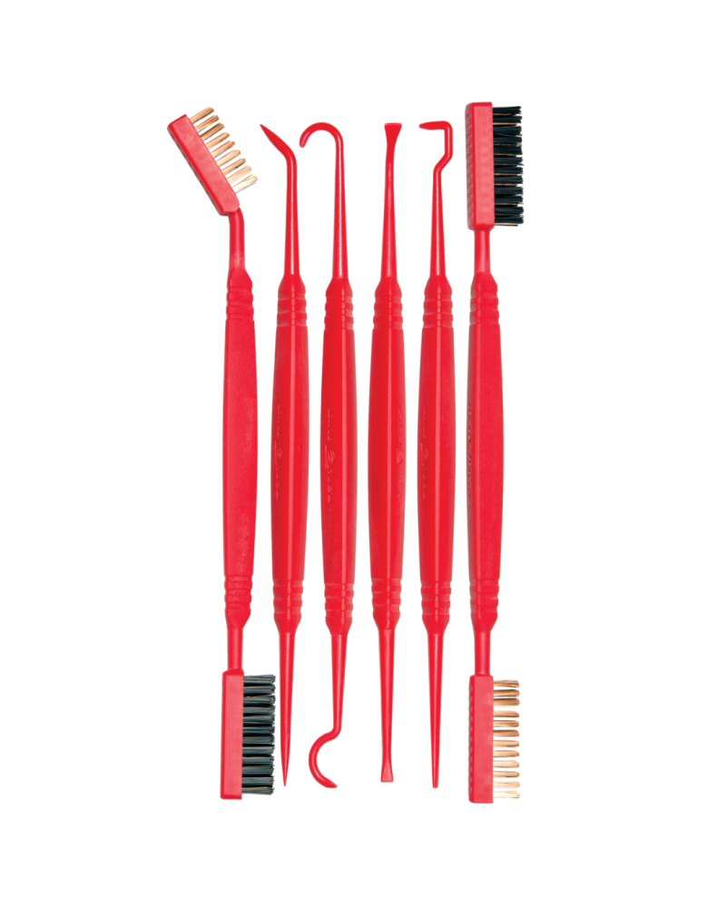 Set de nettoyage Pics et Brosses Accu-Grip Real Avid tiges et brosses en résine, nylon et bronze