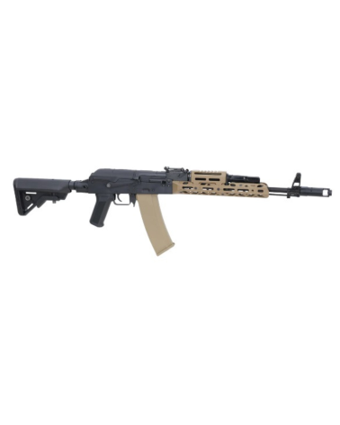 RÉPLIQUE SA-PJ15 KPYK ASTER II BLDC TAN collaboration Specna Arms × KPYK, moteur brushless Dark Matter, ETU Aster II Bluetooth