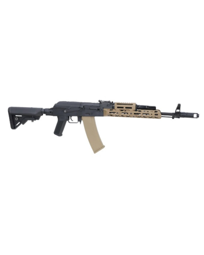 RÉPLIQUE SA-PJ15 KPYK ASTER II BLDC TAN collaboration Specna Arms × KPYK, moteur brushless Dark Matter, ETU Aster II Bluetooth