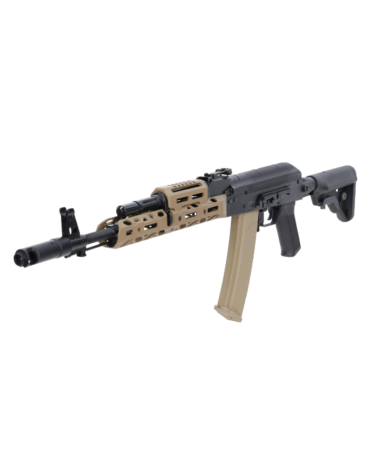 RÉPLIQUE SA-PJ15 KPYK ASTER II BLDC TAN collaboration Specna Arms × KPYK, moteur brushless Dark Matter, ETU Aster II Bluetooth