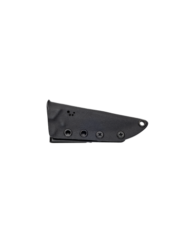 Wild Tech 4 — manche paracorde 550 noire, lame Sandvik 14C28N traitée cryogéniquement, livré avec étui Kydex P.TAC