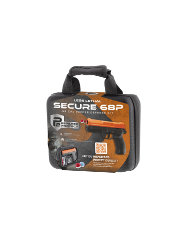 Pack P2P Secure 68P .68 Umarex marqueur CO2 6 coups 16 J, Quick-Piercing, livré en mallette avec billes poivre, craie