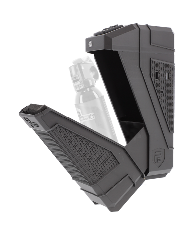 Casier Quick Access Safe à accès empreinte, code ou clé, mousse personnalisable pour marqueurs P2P et sprays de défense