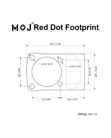 Point rouge Vector Optics Frenzy X Flex 1x19x28 Gen II — fenêtre large 19x28 mm, 3 MOA, capteur de mouvement