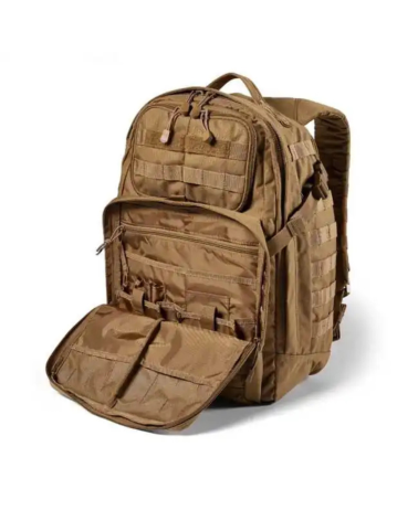 Sac à dos Rush 24 2.0 coyote 5.11 Tactical — sac tactique 37L en nylon 1050D résistant à l’eau avec poches multiples