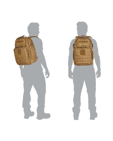 Sac à dos Rush 24 2.0 coyote 5.11 Tactical — sac tactique 37L en nylon 1050D résistant à l’eau avec poches multiples