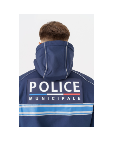 Veste Softshell Iron Police Municipale bande gitane DMB Uniform — veste professionnelle coupe vent déperlante