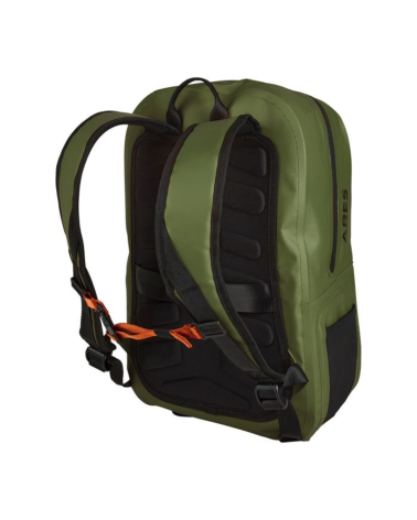 Sac à dos Miami 27L vert ARES — sac pratique et résistant avec fermeture étanche, compartiment ordinateur amovible