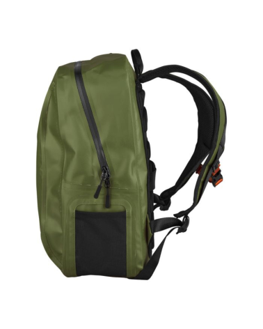 Sac à dos Miami 27L vert ARES — sac pratique et résistant avec fermeture étanche, compartiment ordinateur amovible