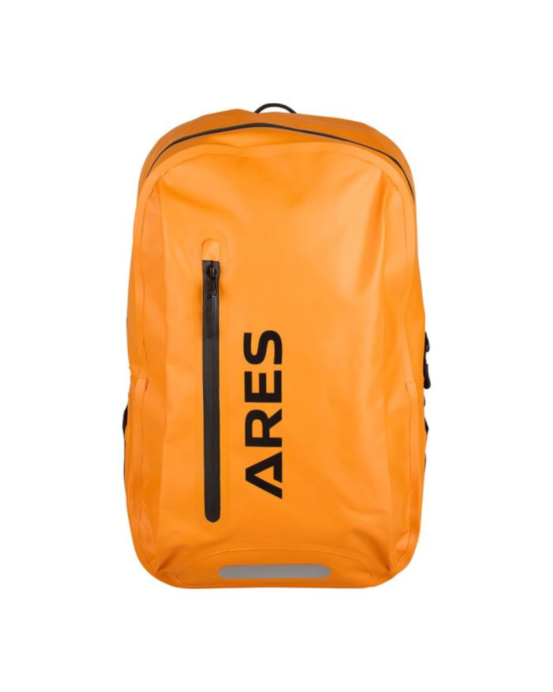 Sac à dos étanche Miami 27L orange ARES — sac robuste avec zip étanche, organiseur intérieur amovible et rangements pratiques