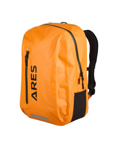 Sac à dos étanche Miami 27L orange ARES — sac robuste avec zip étanche, organiseur intérieur amovible et rangements pratiques