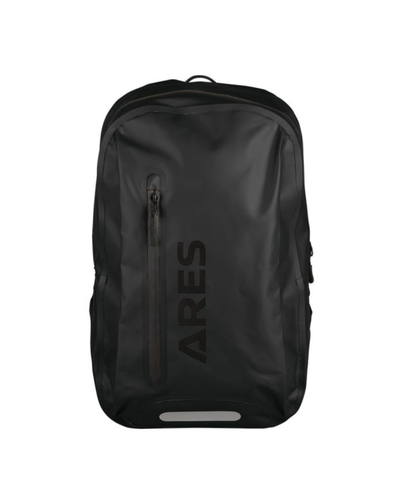 Sac à dos Miami 27L noir ARES — sac robuste en PVC 500D étanche aux projections avec organiseur intérieur amovible