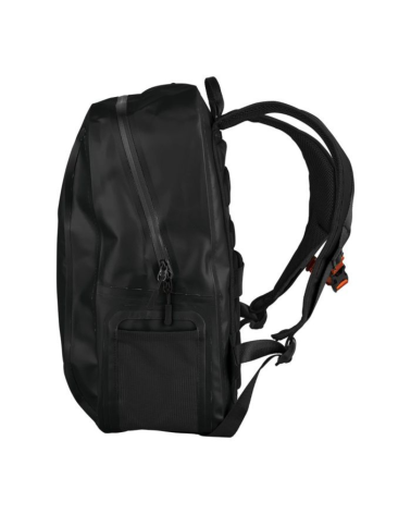 Sac à dos Miami 27L noir ARES — sac robuste en PVC 500D étanche aux projections avec organiseur intérieur amovible