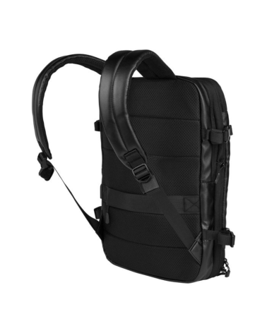 Sac à dos Traveler 20L noir A.R.E.S. — sac fonctionnel avec compartiments pour vêtements et ordinateur, prise USB