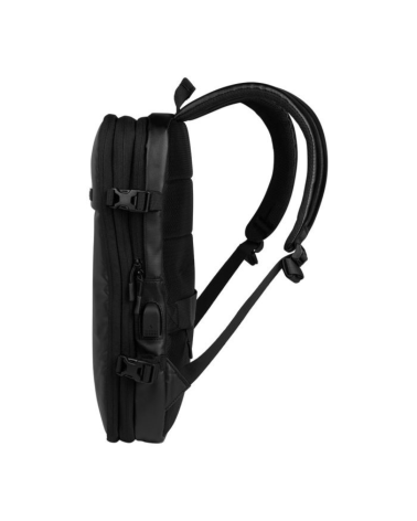 Sac à dos Traveler 20L noir A.R.E.S. — sac fonctionnel avec compartiments pour vêtements et ordinateur, prise USB