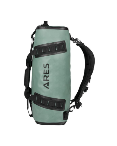 Sac étanche Beluga TPU 36L vert Ares — sac de transport étanche avec fermeture zip immersion et port sac à dos