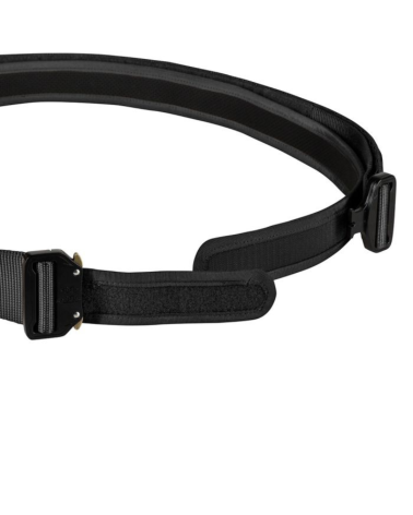 Ceinturon tactique Duo Fast nylon noir ARES — ceinture double avec système MOLLE et boucle métal