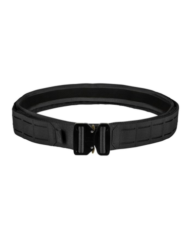 Ceinturon tactique Duo Fast nylon noir ARES — ceinture double avec système MOLLE et boucle métal