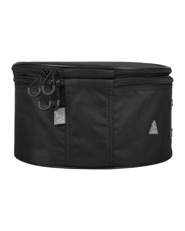 Porte casquette luxe noir ARES — étui rigide avec miroir amovible et compartiment médailles conçu pour protéger
