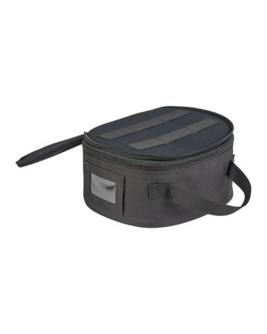 Porte képi luxe noir ARES — étui rigide avec miroir amovible et compartiment accessoires pour protéger et transporter