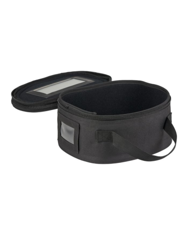 Porte képi luxe noir ARES — étui rigide avec miroir amovible et compartiment accessoires pour protéger et transporter