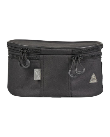 Porte képi luxe noir ARES — étui rigide avec miroir amovible et compartiment accessoires pour protéger et transporter