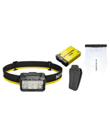 Lampe frontale Nitecore HA25 UHE 800 lumens avec triple température de couleur et batterie rechargeable pour randonnée