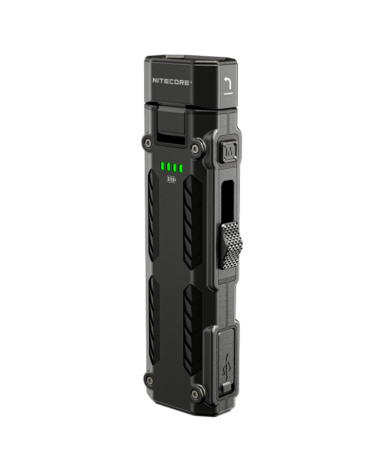 Lampe torche compacte Nitecore EDC09 1600 lumens avec tête rotative et base magnétique pour usage quotidien et outdoor.