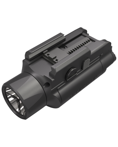 Lampe tactique pour arme Nitecore NPL35 2000 lumens compatible Glock et rail Picatinny avec portée de 412 mètres.