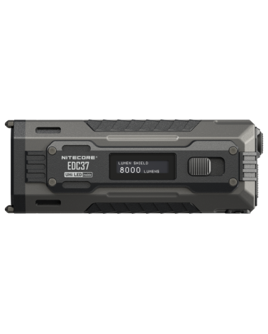 Lampe torche Nitecore EDC37 ultra puissante 8000 lumens avec écran OLED et batterie rechargeable conçue pour EDC
