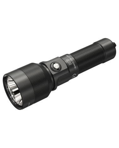 Lampe de plongée Nitecore DL30 1100 lumens submersible jusqu’à 100 mètres avec faisceau concentré pour exploration sous marine.
