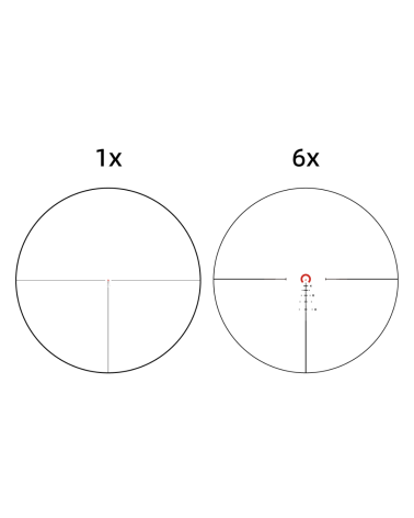 Lunette de tir Vector Optics Continental X6 1 6x28 FFP avec tube 34 mm et réticule BNW pour tir tactique et chasse.