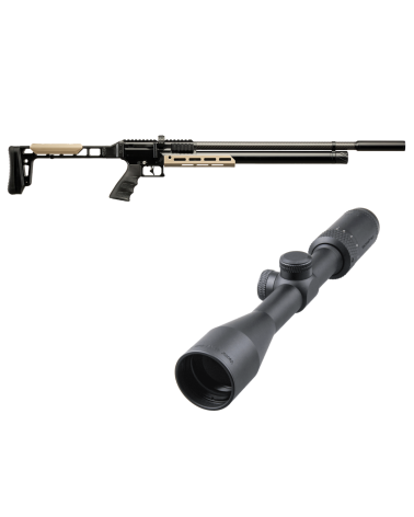 Pack carabine PCP Snowpeak Mercury AP1000 5.5 mm 19.9 joules avec lunette 3 9x40 pour tir de précision et loisir.
