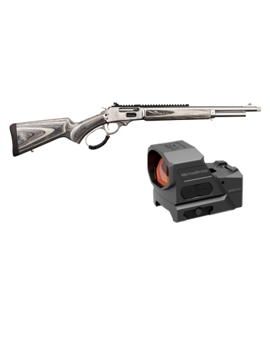 Pack carabine Rossi R95 bois laminé gris calibre 44 Magnum avec point rouge Vector Optics Frenzy X Flex pour chasse
