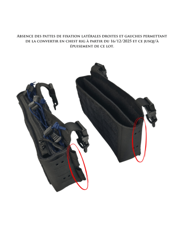 Chest rig Tiger Tailor VDK Gen 2 modulaire léger avec plateforme velcro compatible inserts G36 et chargeurs 7.62