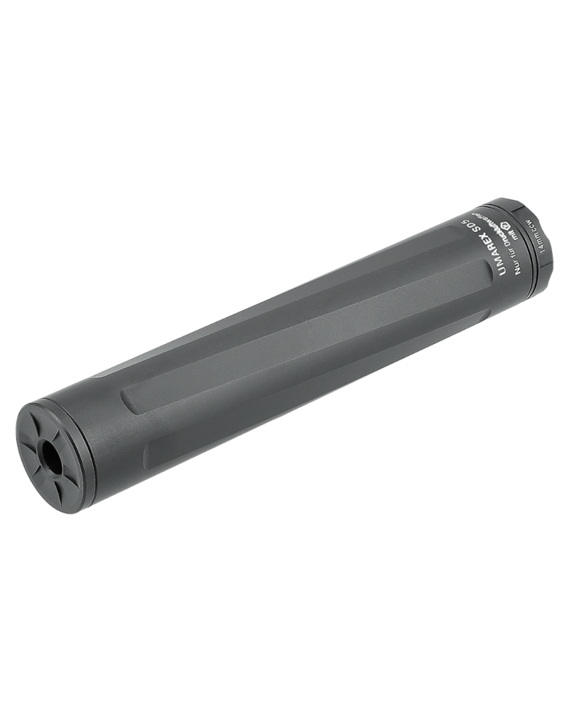 Silencieux Umarex SD5 pour arme à air 4.5 et 5.5 mm avec filetage 14 mm CCW et 1 2 20 UNF réduction sonore